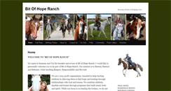 Desktop Screenshot of bitofhoperanch.com